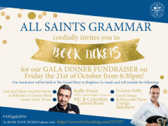 Gala Dinner Fundraiser - Save a Seat Flyer 