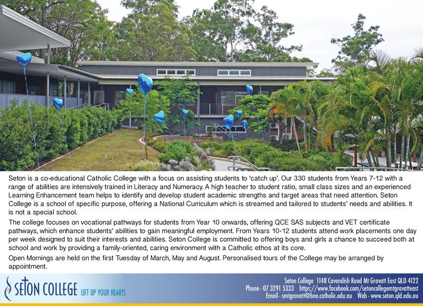 SETON COLLEGE, MOUNT GRAVATT EAST QLD Private Schools Guide