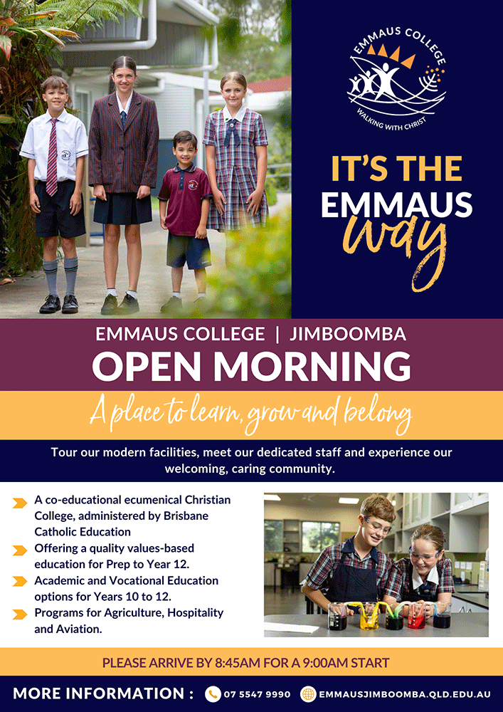 EMMAUS COLLEGE - Open Morning