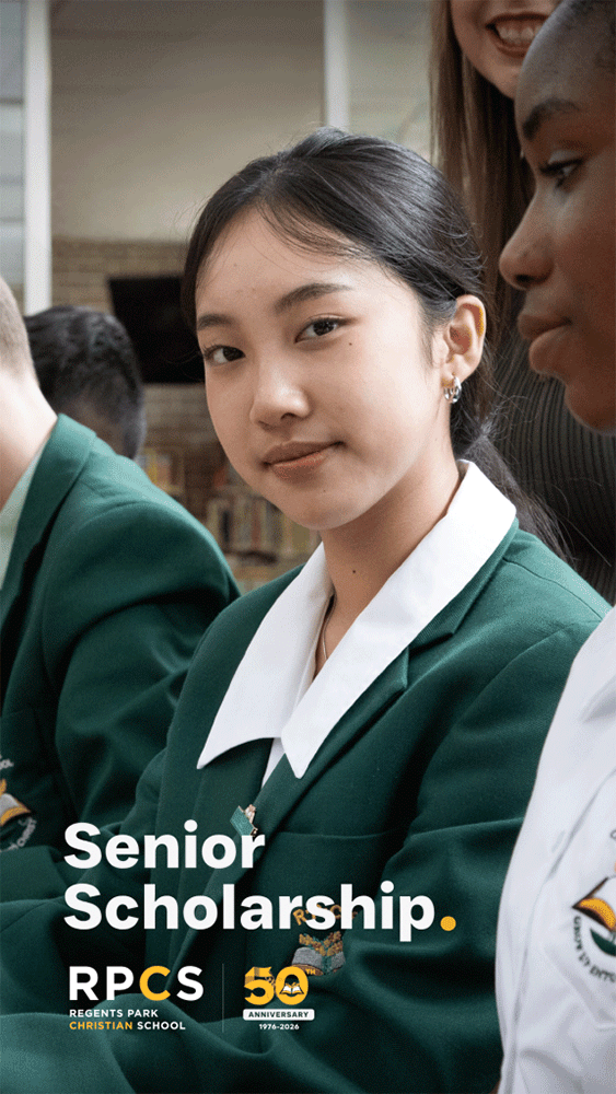 REGENTS PARK CHRISTIAN SCHOOL - 50th Anniversary Senior Scholarship