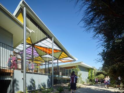 Primary building, built to complement the natural environment