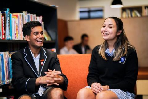 VCE Students in our Library