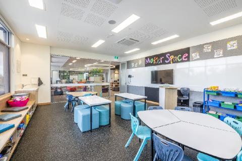 The makerspace classroom in the Learning Hub