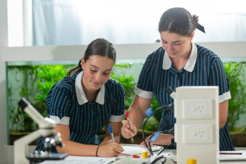 Students in Science Labs